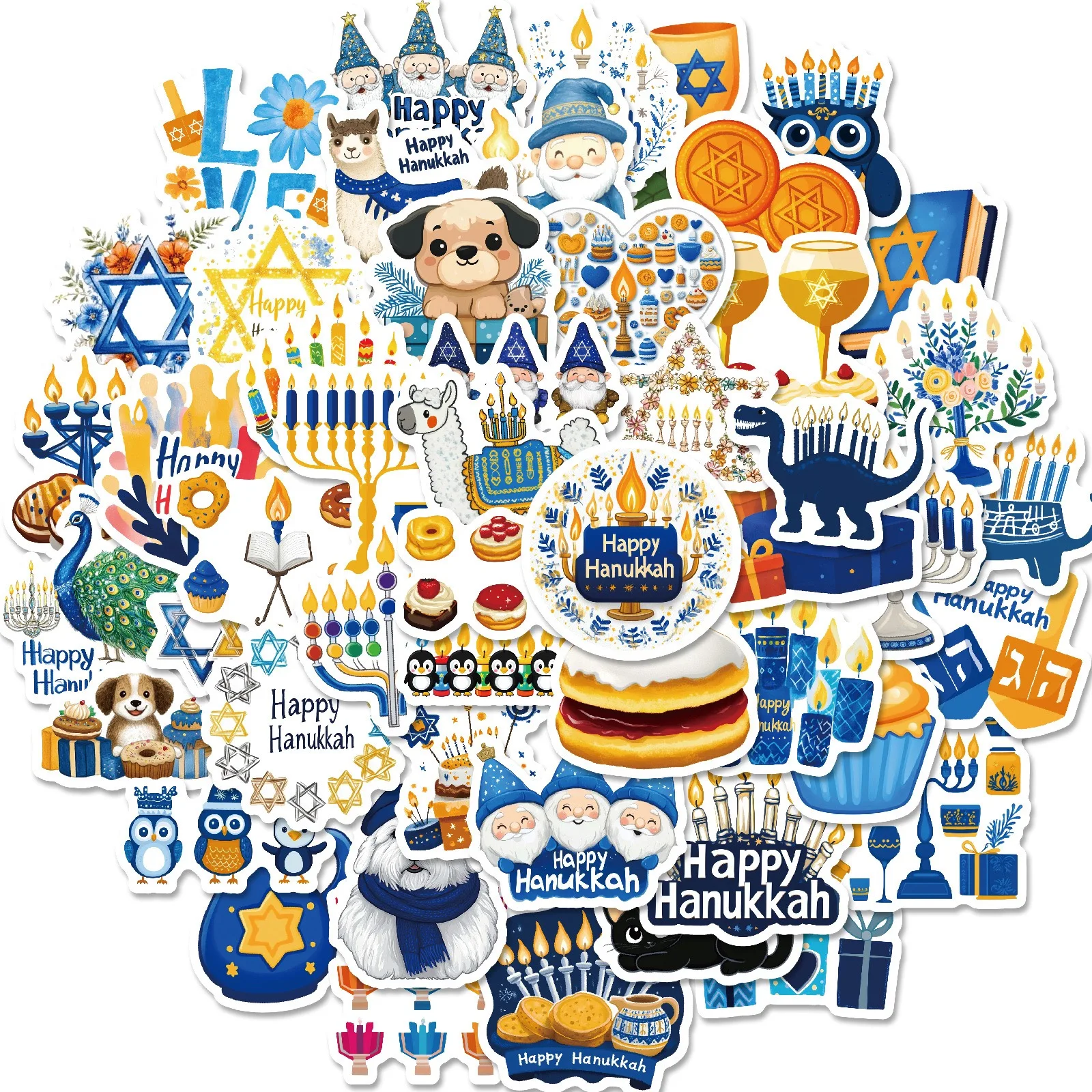Наклейки для фестиваля хануки