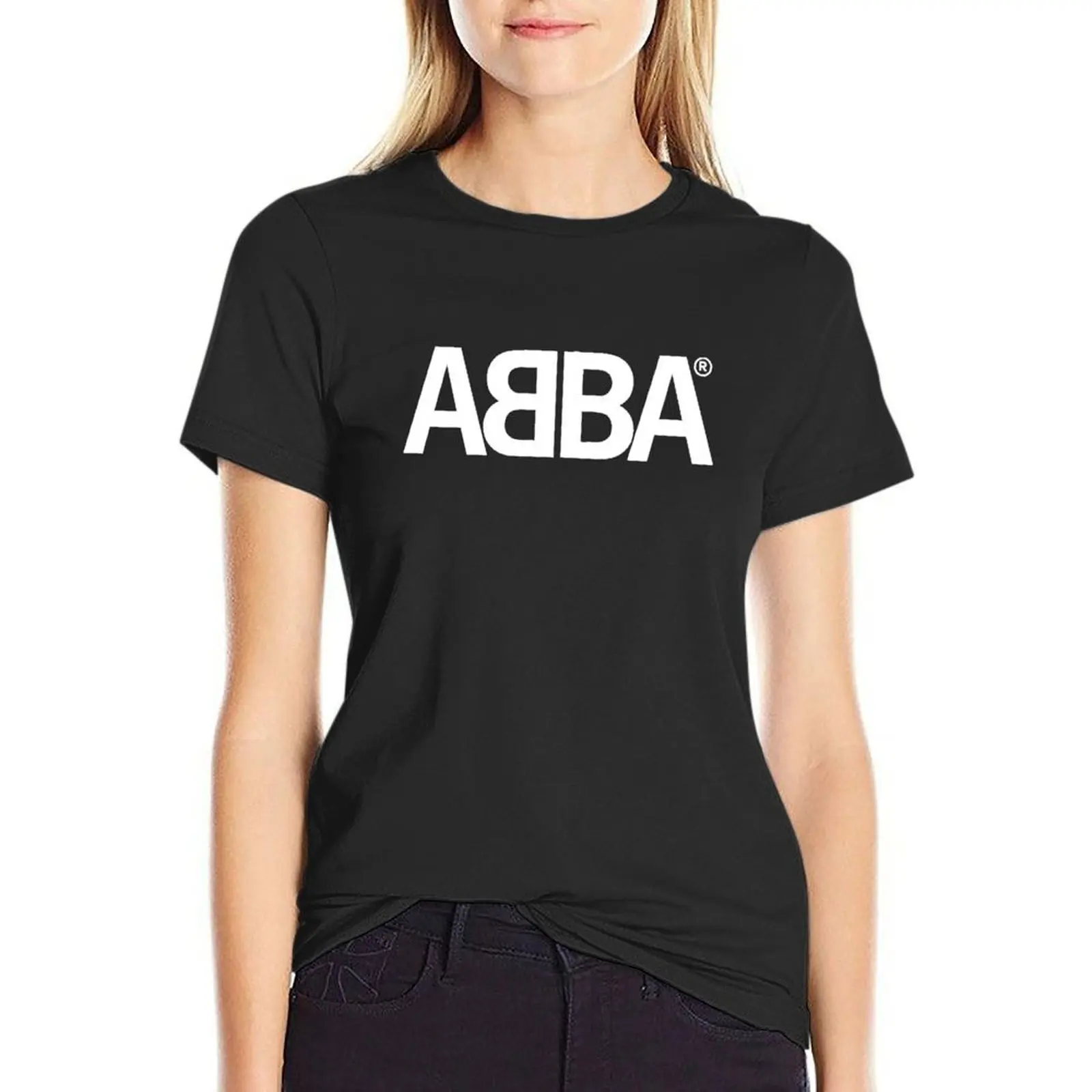 Белая футболка ab ba