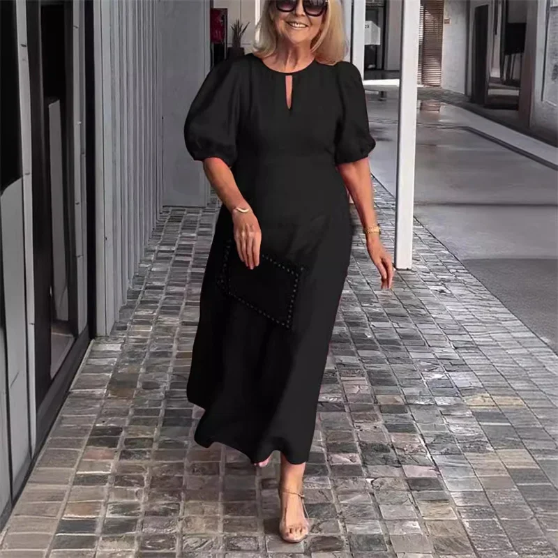 Женское платье с коротким рукавом - Фотография_2