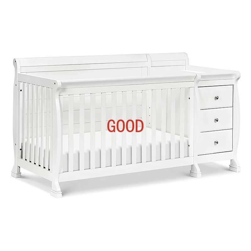 Детская кроватка из массива сосны в американском стиле 4 в 1 - Фотография_2