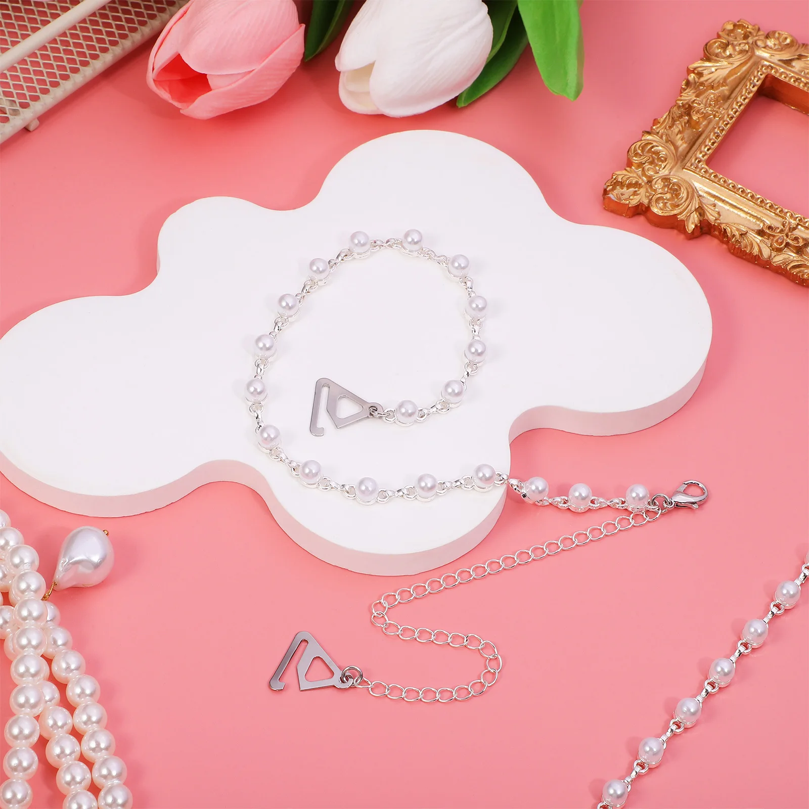 1 пара жемчужного бюстгальтера на бретелях - Фотография_4