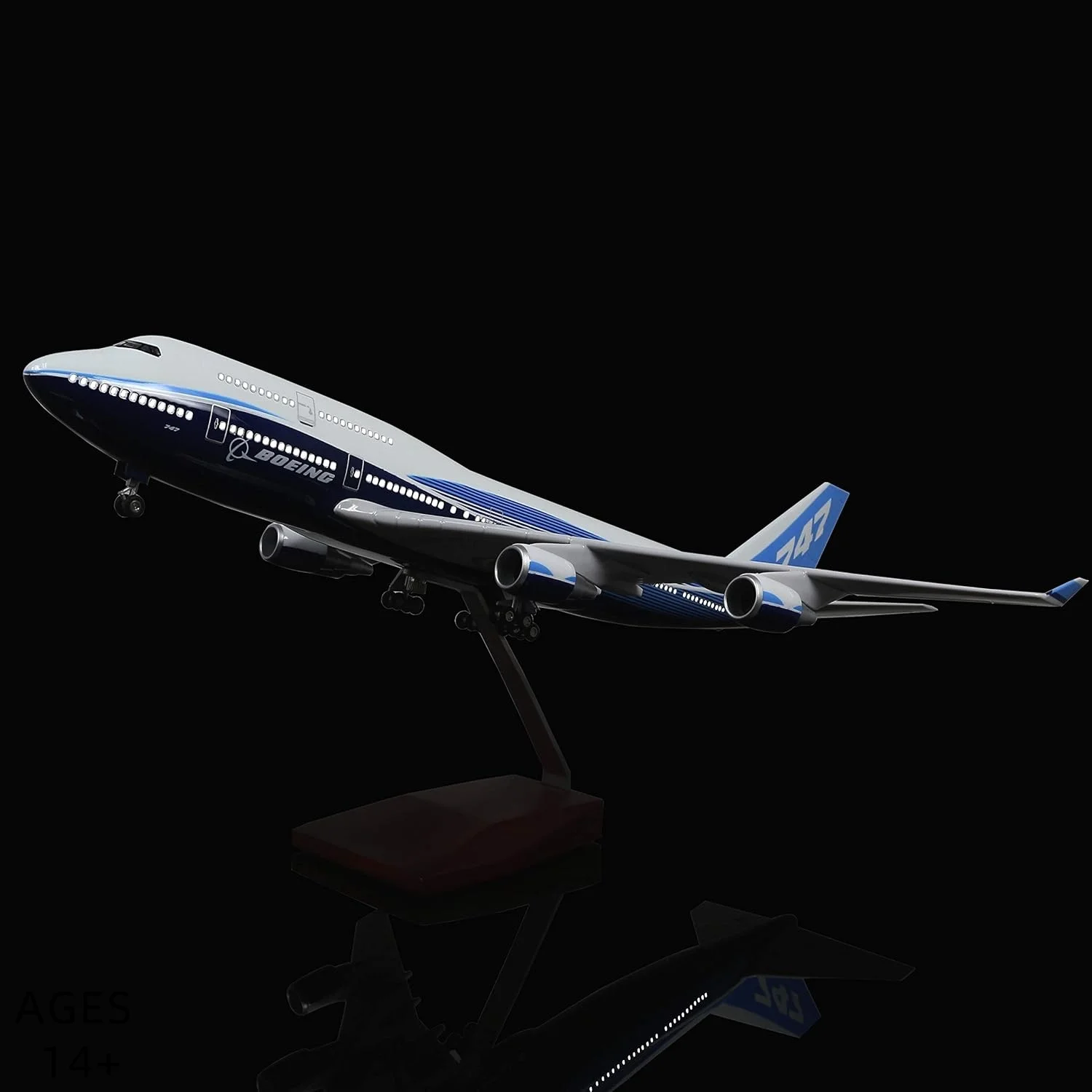 Модель реактивного самолета в масштабе 1/150 b747 модель самолета 47 см - Фотография_3