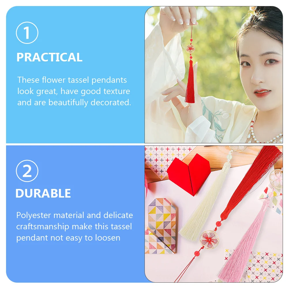 Diy красный кулон с кисточкой - Фотография_2