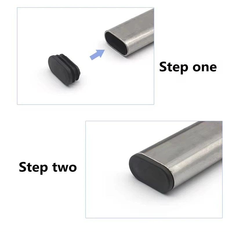 Овальная пластиковая прямоугольная концевая трубка - Фотография_4