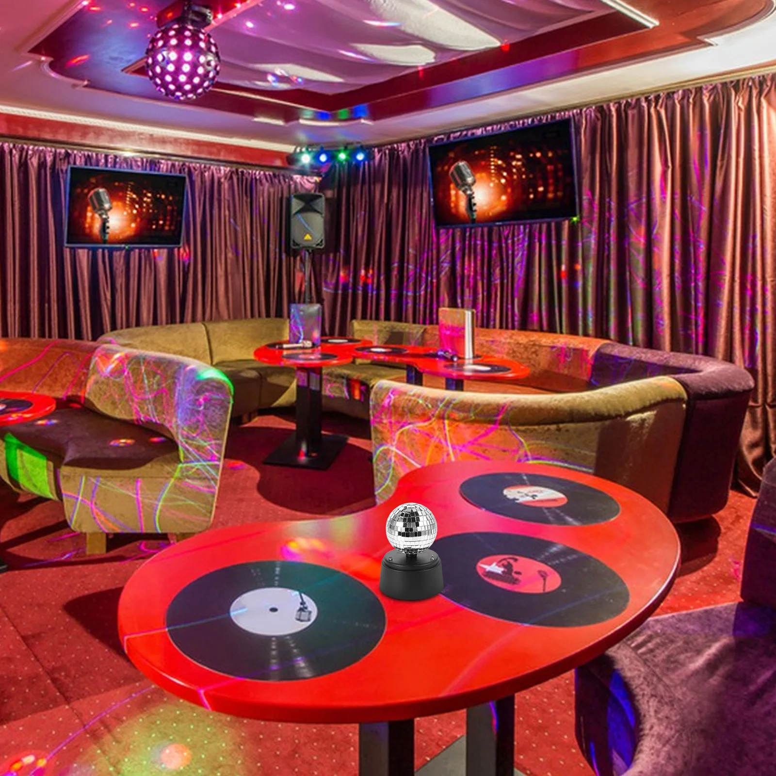 Стробоскопическая настольная лампа со стеклянной зеркальной поверхностью - Фотография_4