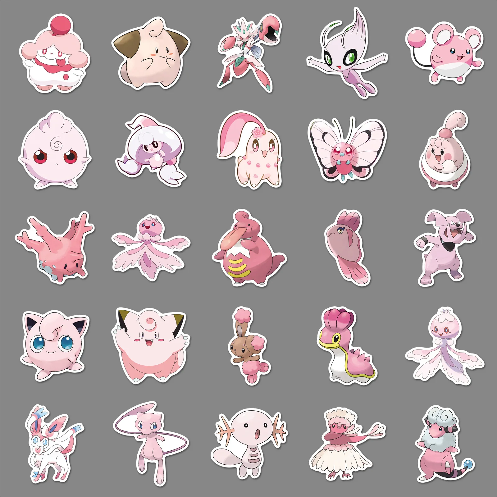 Розовые наклейки с покемонами - Фотография_4