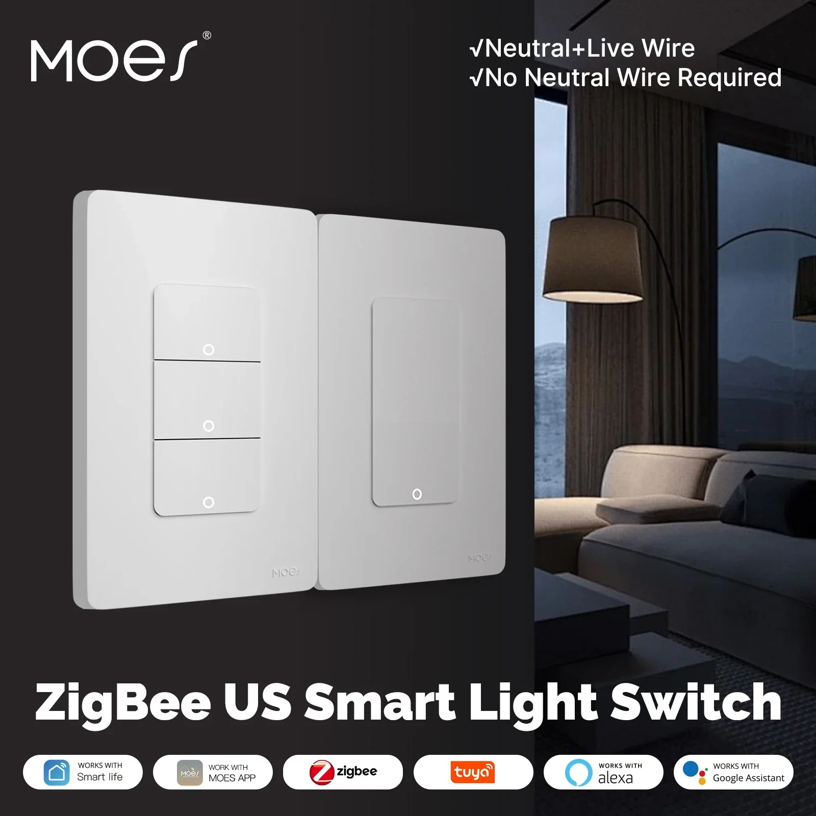 Moes tuya zigbee smart switch