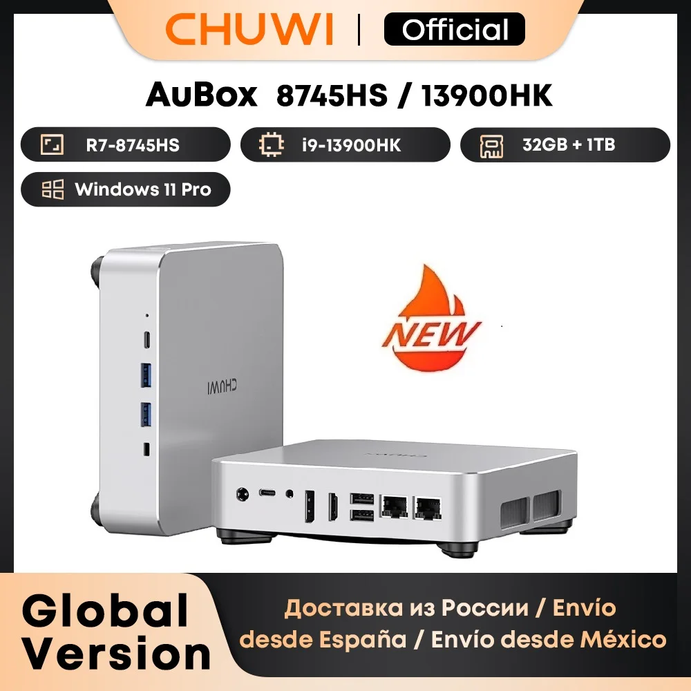 Мини-пк chuwi aubox r7-8745hs /