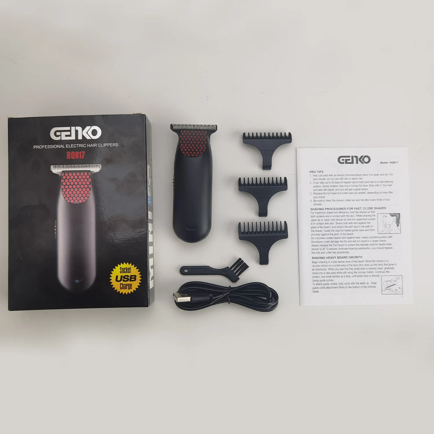 Профессиональная карманная беспроводная машинка для стрижки волос - Фотография_6