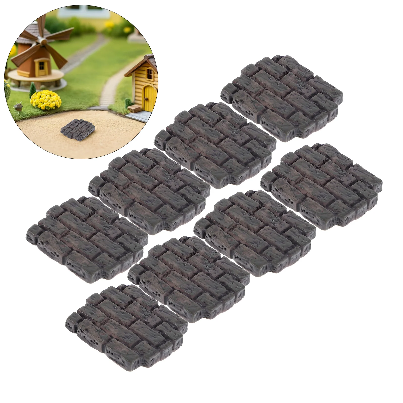 Микропейзажный декор: реалистичные мини-кирпичи для кукольного домика