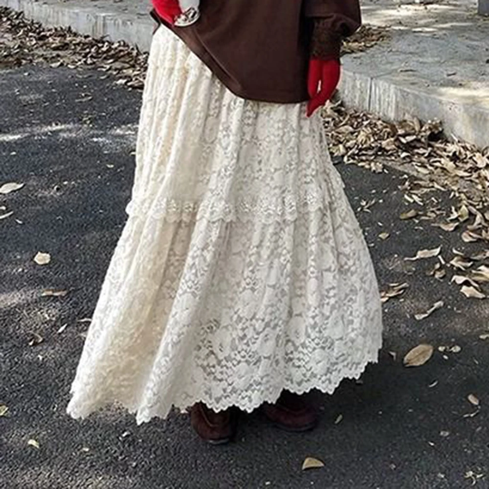 Кружевная юбка-миди - Фотография_3