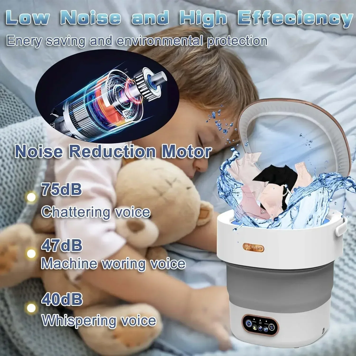 Складная стиральная машина на 15 л с отжимной сушилкой - Фотография_6