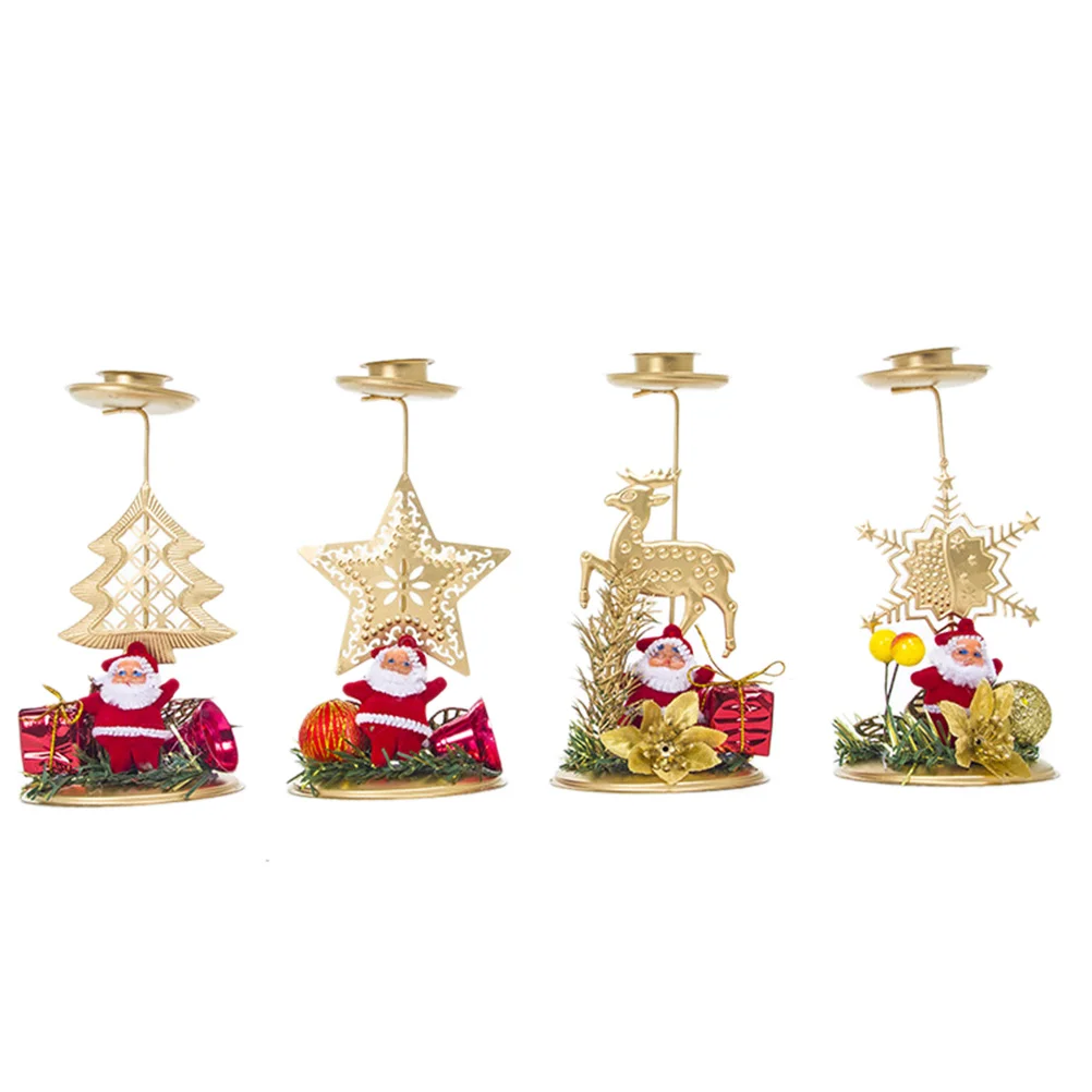 Рождественский держатель из 4 предметов с праздничным мультяшным дизайном - Фотография_3