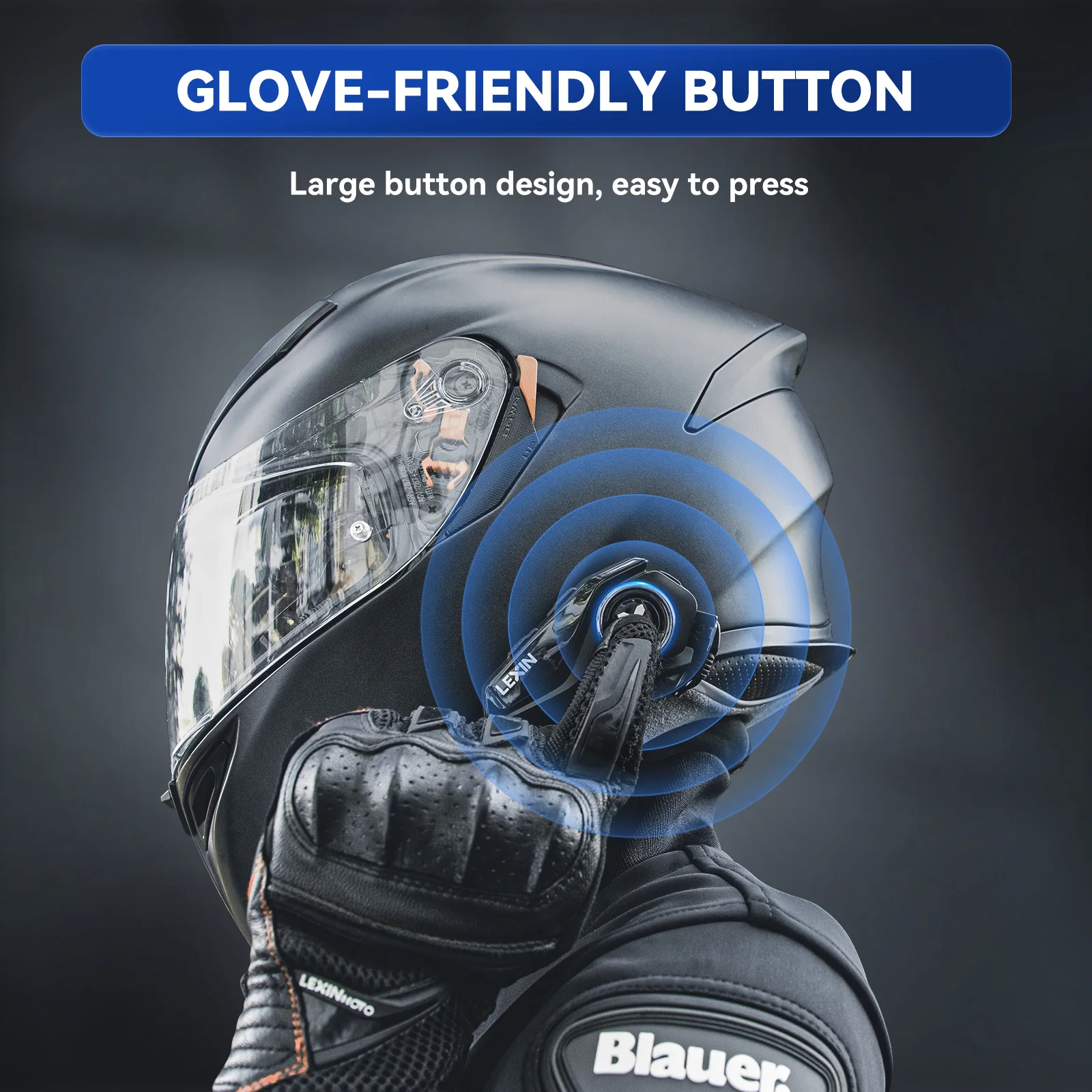 Новый lexin g2p интерком для мотоциклетного шлема bluetooth гарнитуры - Фотография_5