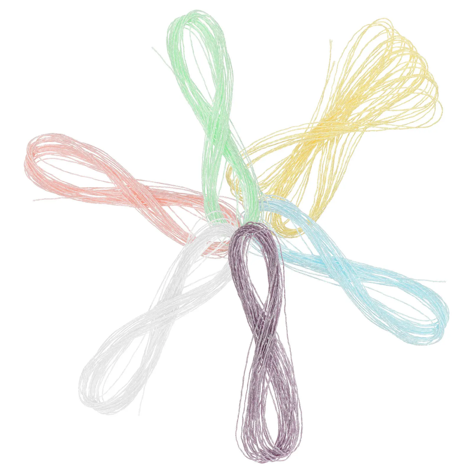 6 рулонов блестящих ниток для вышивания - Фотография_6