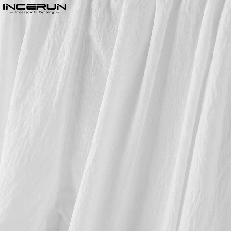 Мужские однотонные длинные шаровары - Фотография_5