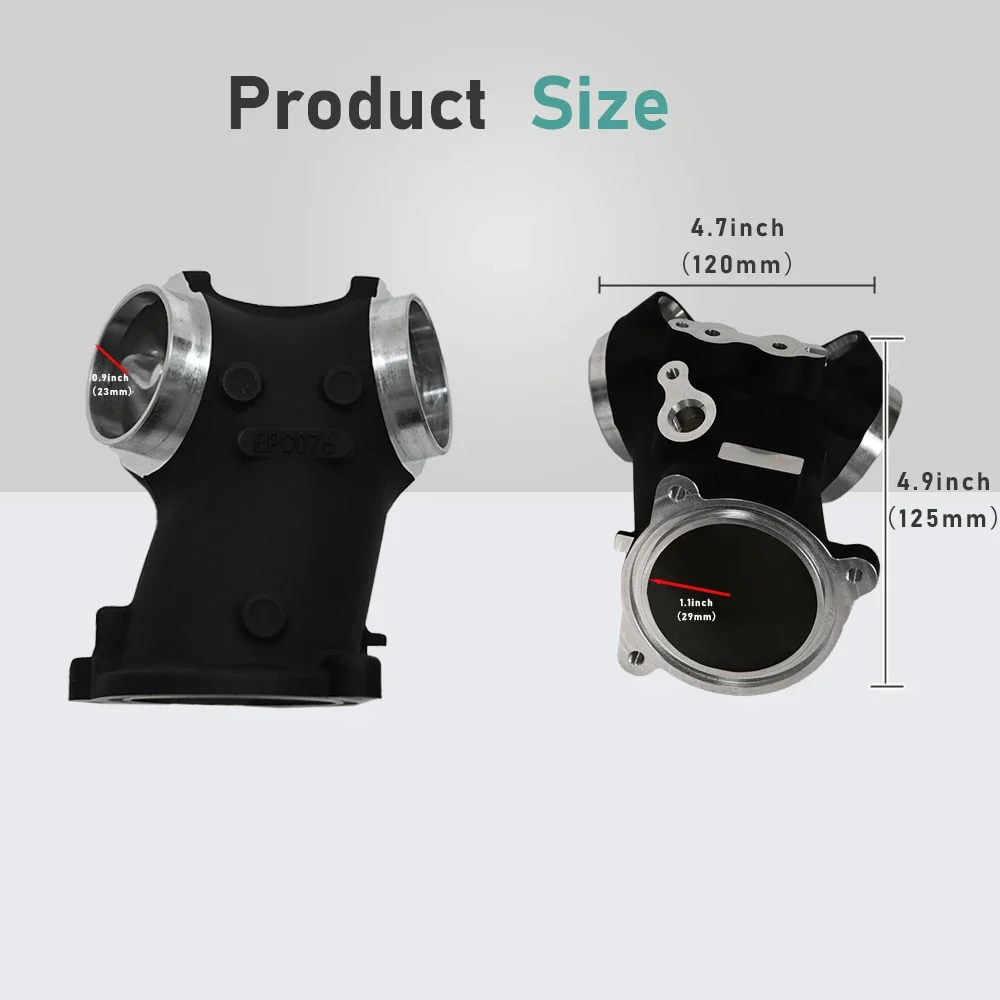 Мотоциклетный черный литой алюминиевый 55 мм - Фотография_3