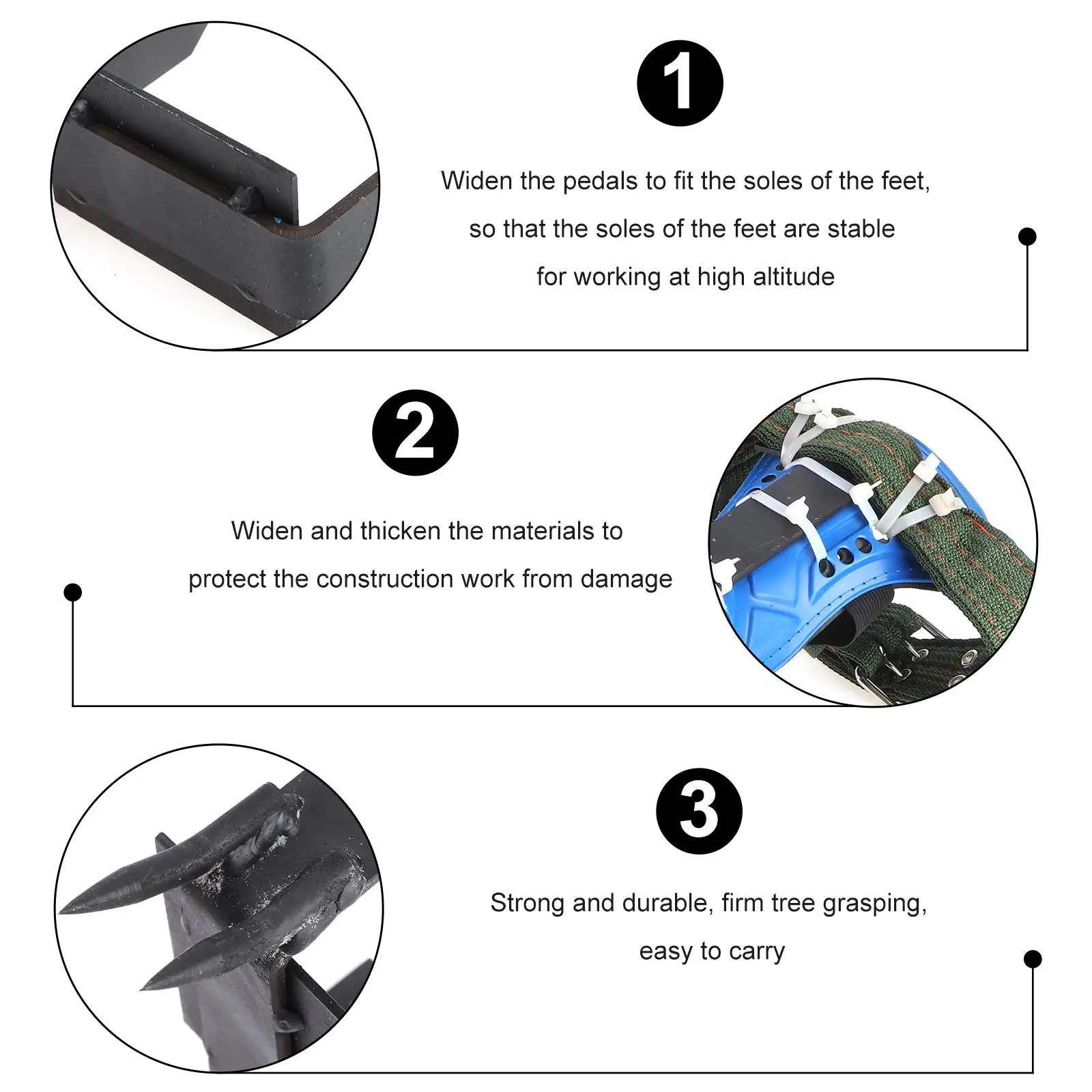 Набор железных обуви для скалолазания по деревьям - Фотография_6