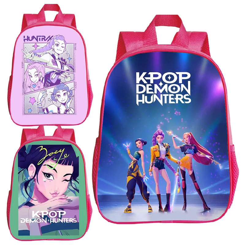Рюкзак huntrix girl kpop с героями мультфильмов kpop