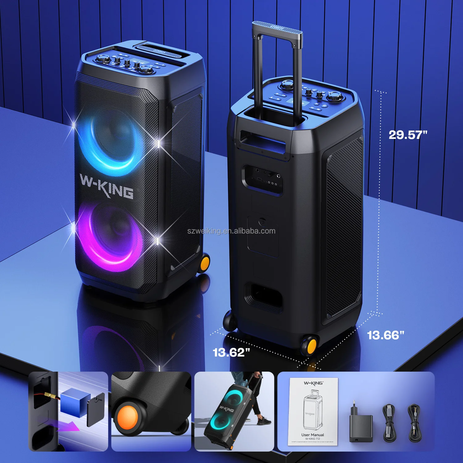 W-king t12 partybox динамик 270 - Фотография_5