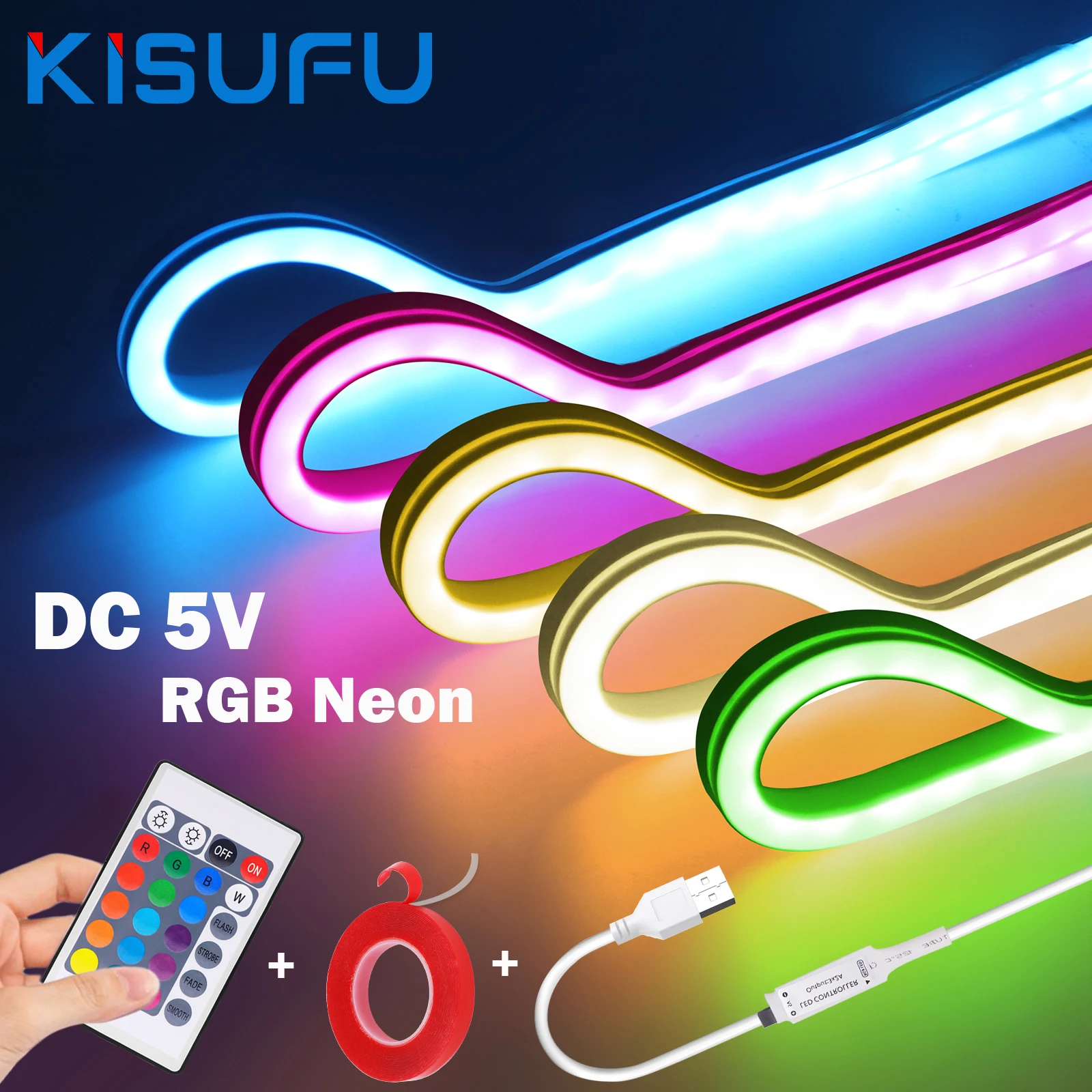 5 в usb rgb светодиодные неоновые