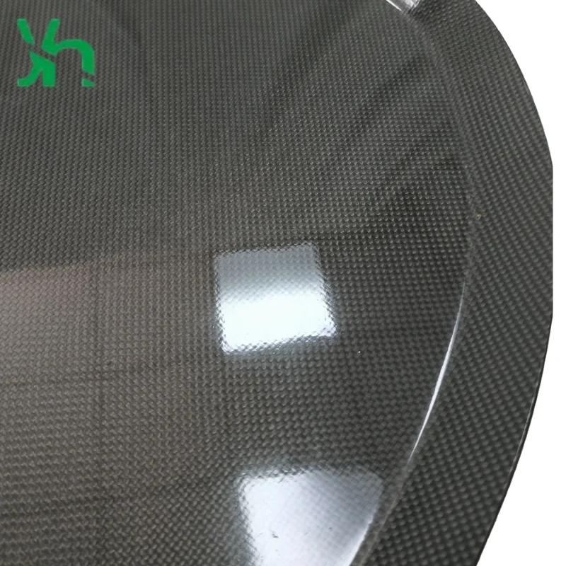 Круглый поднос из углеродного волокна 3k - Фотография_4