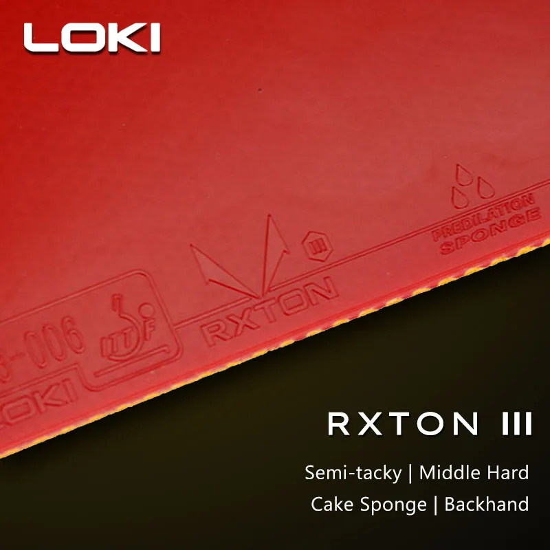 Резиновая полу-клейкая лента для настольного тенниса loki rxton 1 3 5 - Фотография_3
