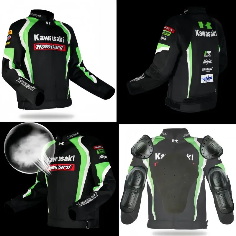 Мотоциклетная гоночная куртка kawasaki для бездорожья - Фотография_6