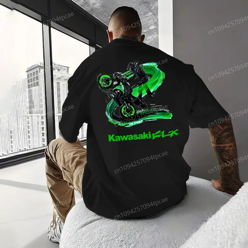 Новая футболка большого размера kawasaki - Фотография_4