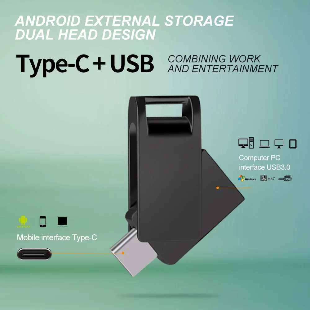 Zsuit otg usb 2.0 type-c флэш-накопитель - Фотография_2