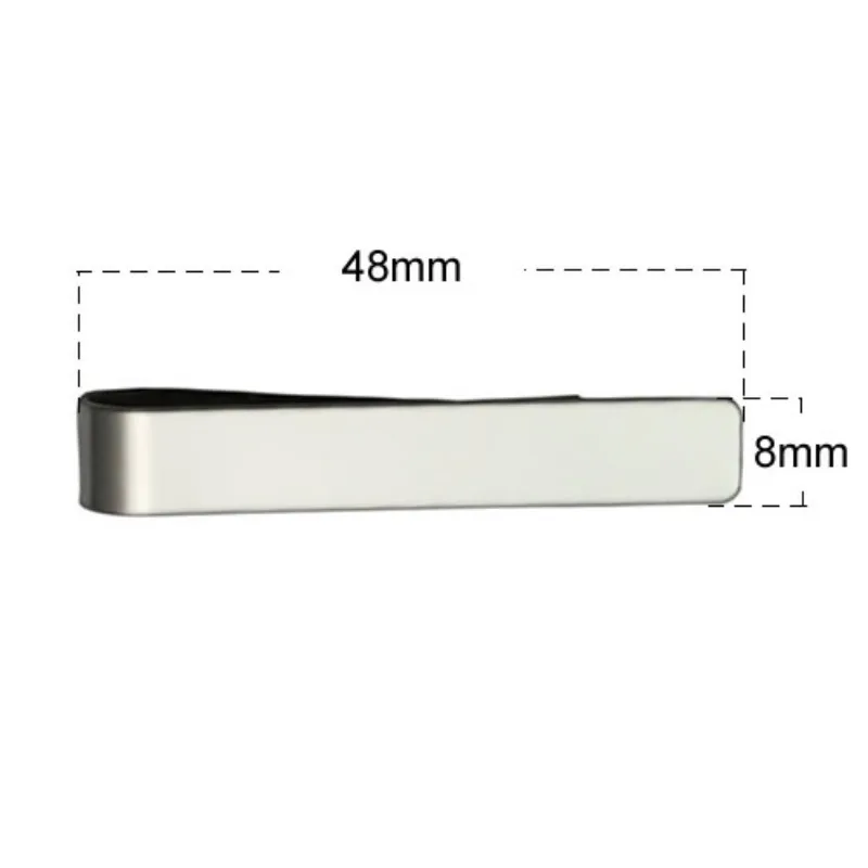 Мужской зажим для галстука из нержавеющей стали - подарок для мужчин - Фотография_5