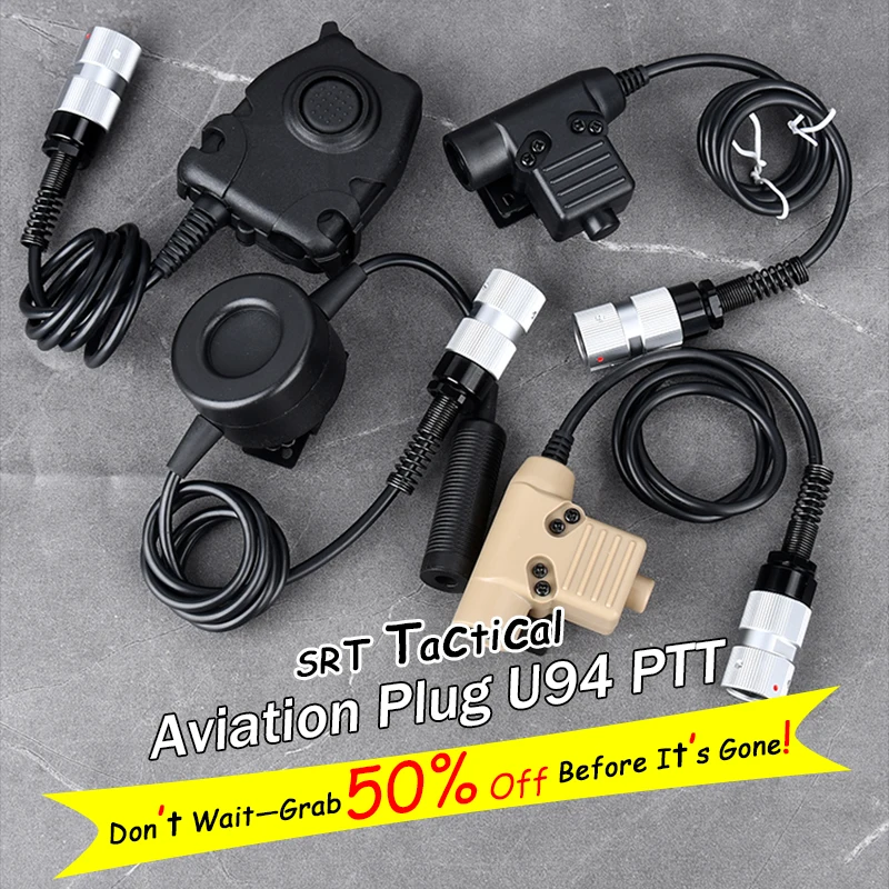 Авиационная вилка wadsn для kenwood ptt
