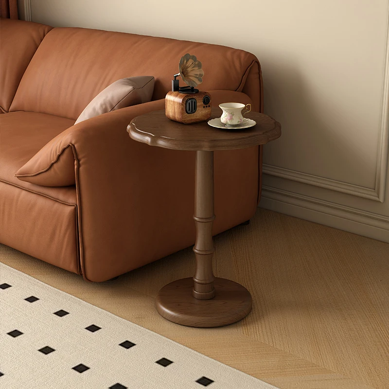 Круглый журнальный столик из массива дерева - Фотография_4