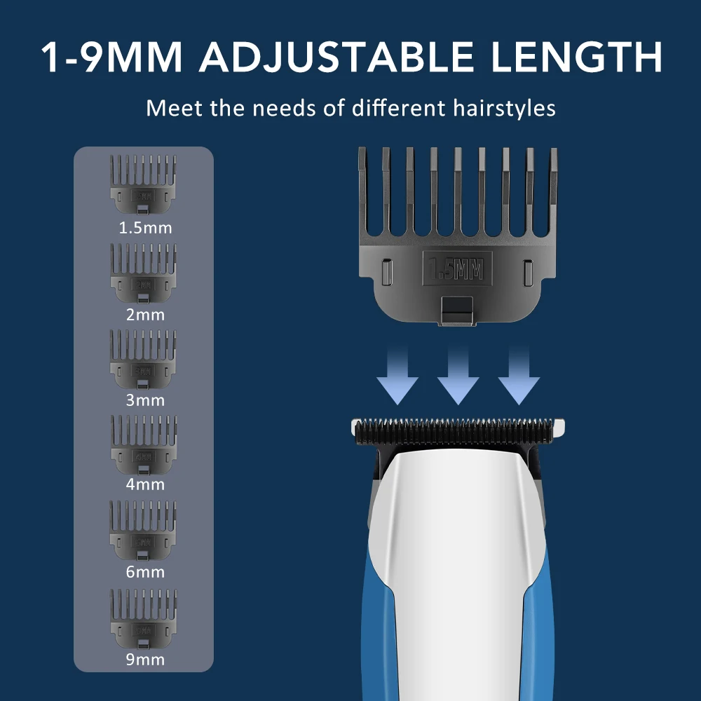 Новая электрическая машинка для стрижки волос с жк-дисплеем - Фотография_4