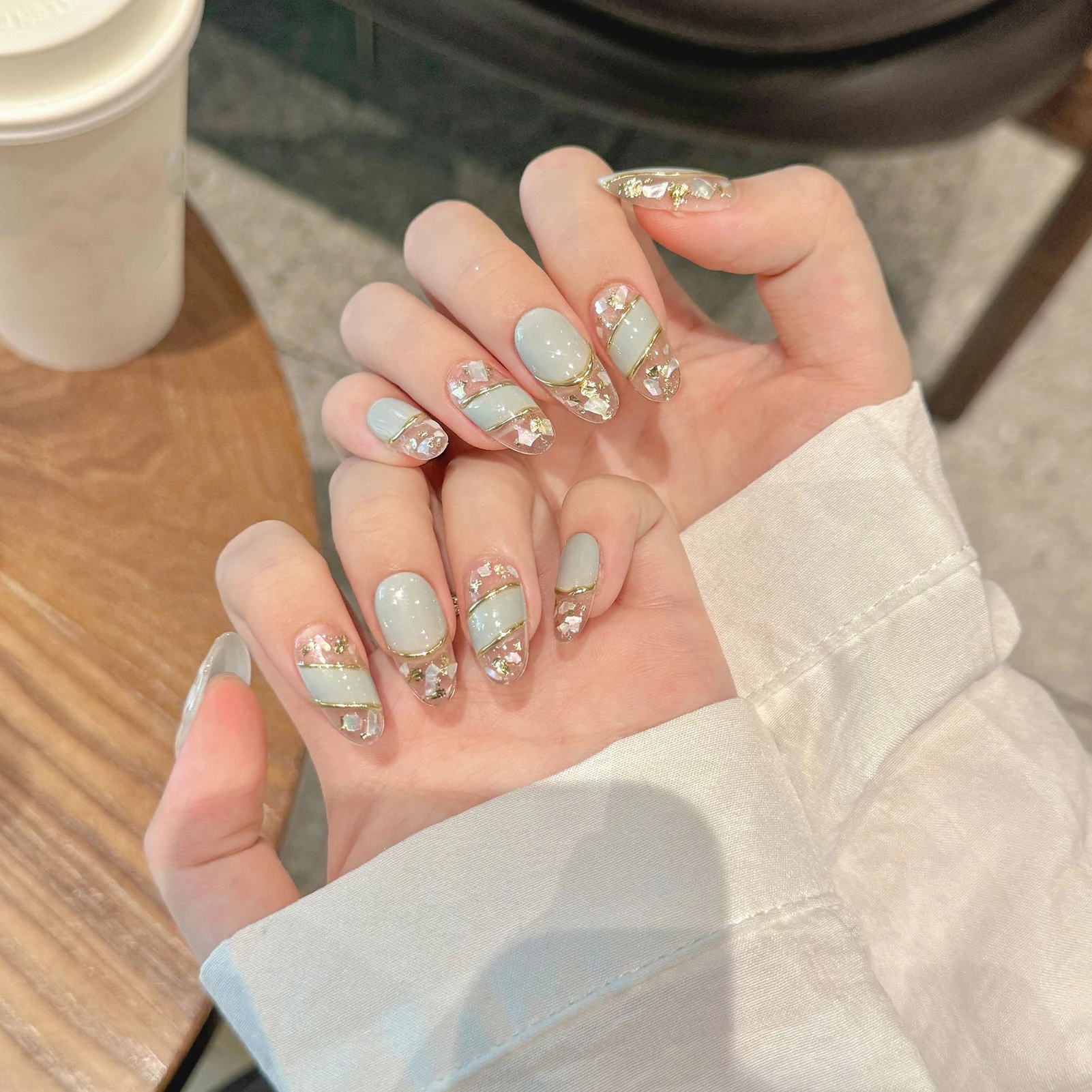 Винтажные накладные ногти ручной работы - Фотография_2