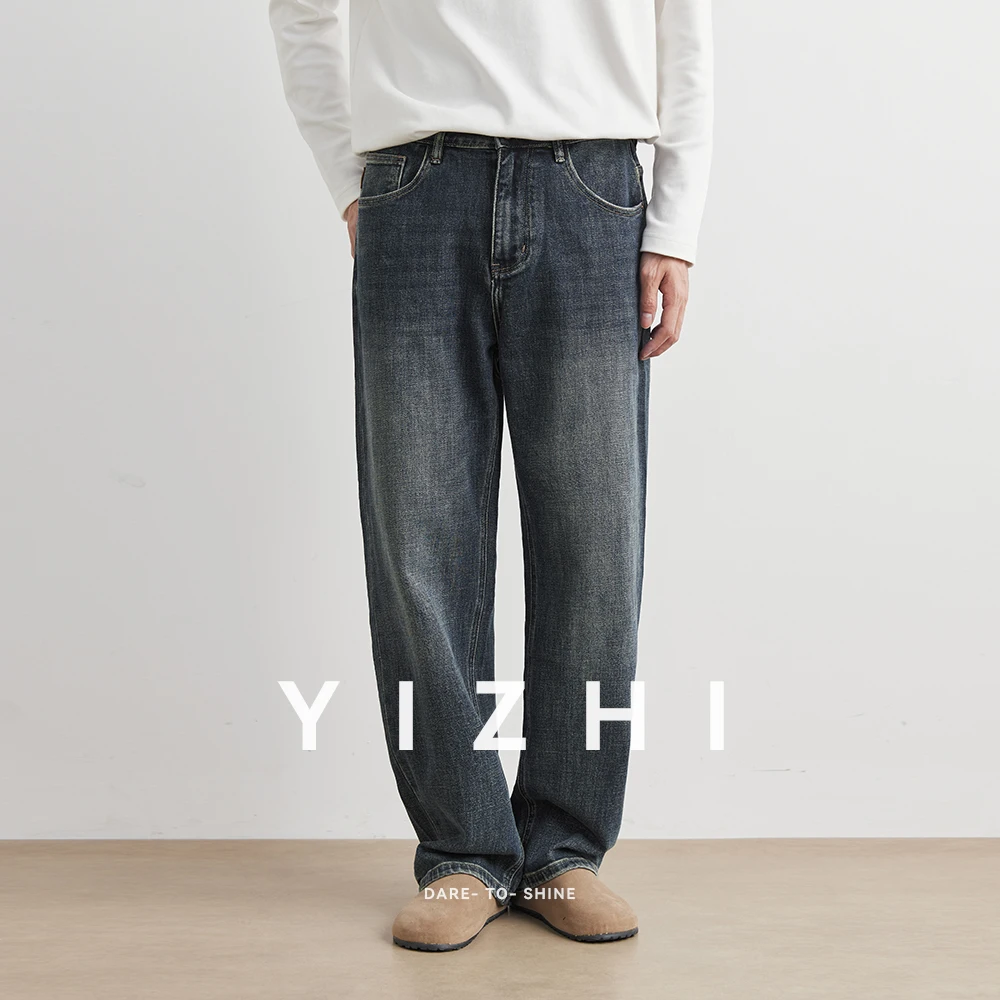 Осень-зима, высококачественные джинсы из мягкой хлопчатобумажной ткани - Фотография_3