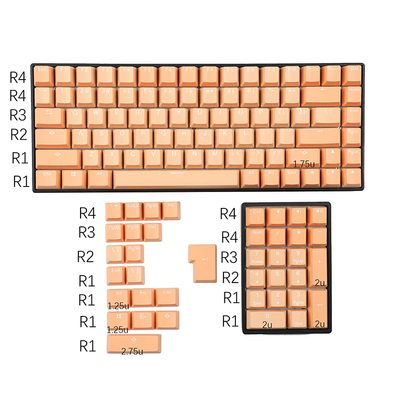 Двухцветный pbt oem-высота 124 - Фотография_2