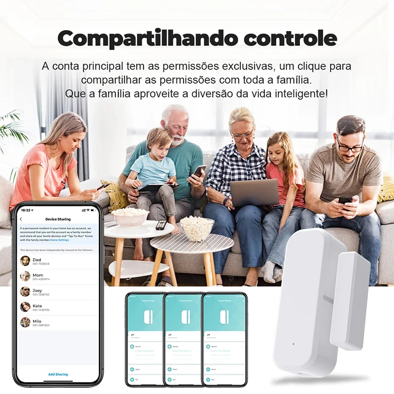 Tuya умный дом wi-fi дверной датчик - Фотография_6
