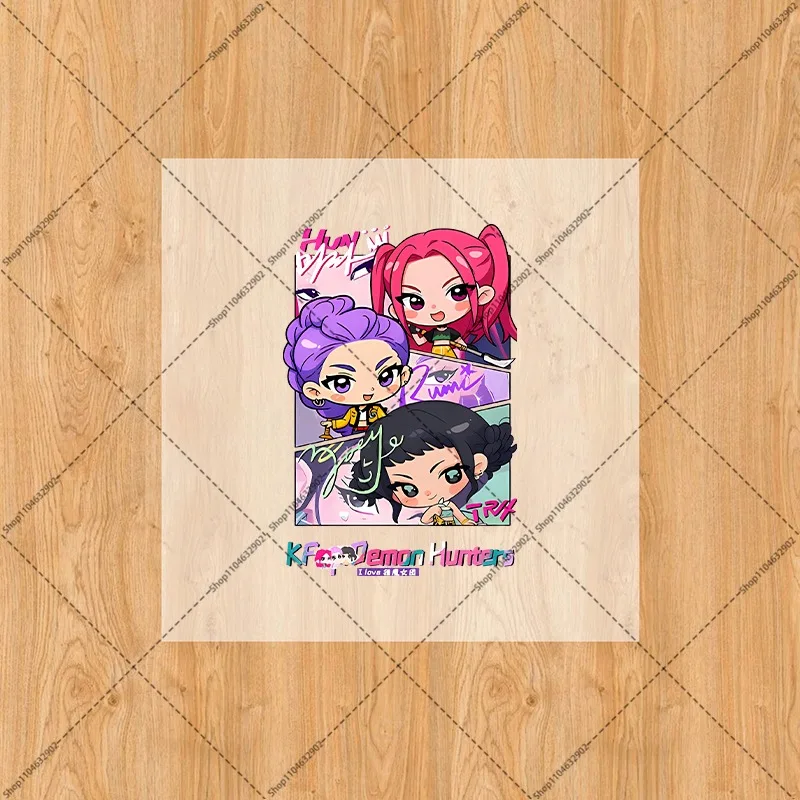 Kpop demon hunter iron on patches - Фотография_4