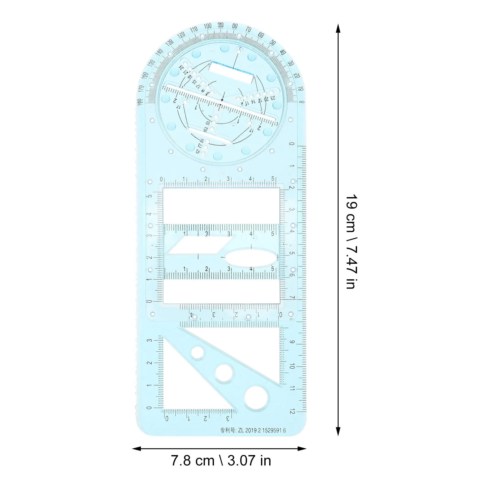 Набор линеек для геометрического рисования - Фотография_4