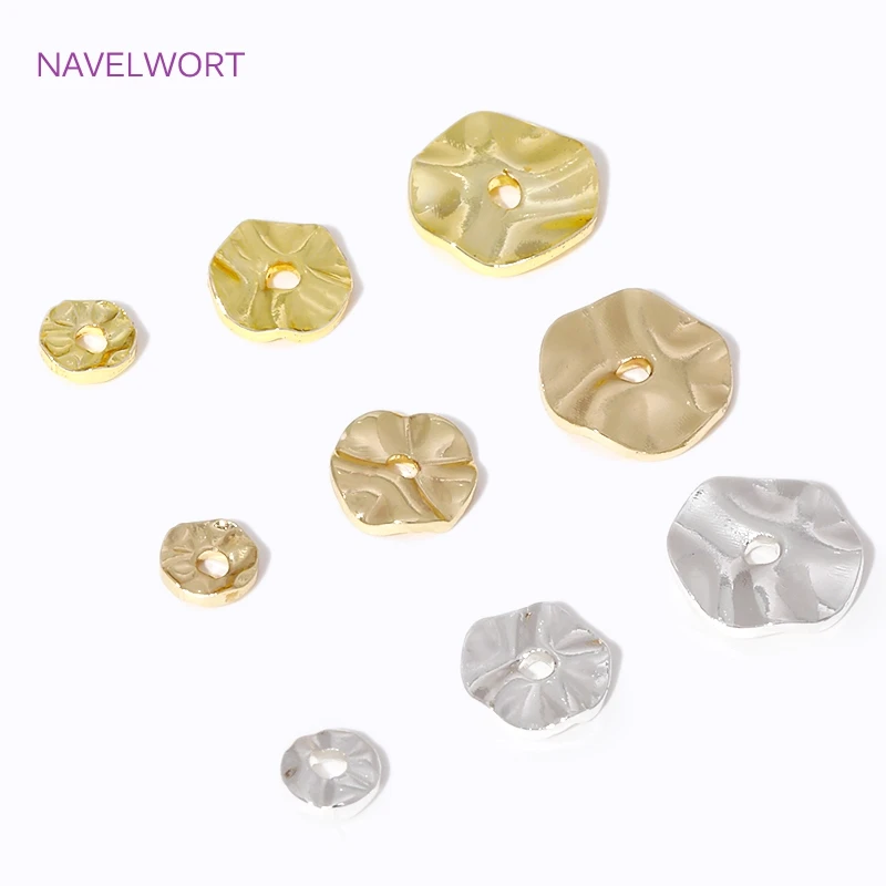 Бусины разделители разделители для бусин круглые позолоченные бусины - Фотография_4