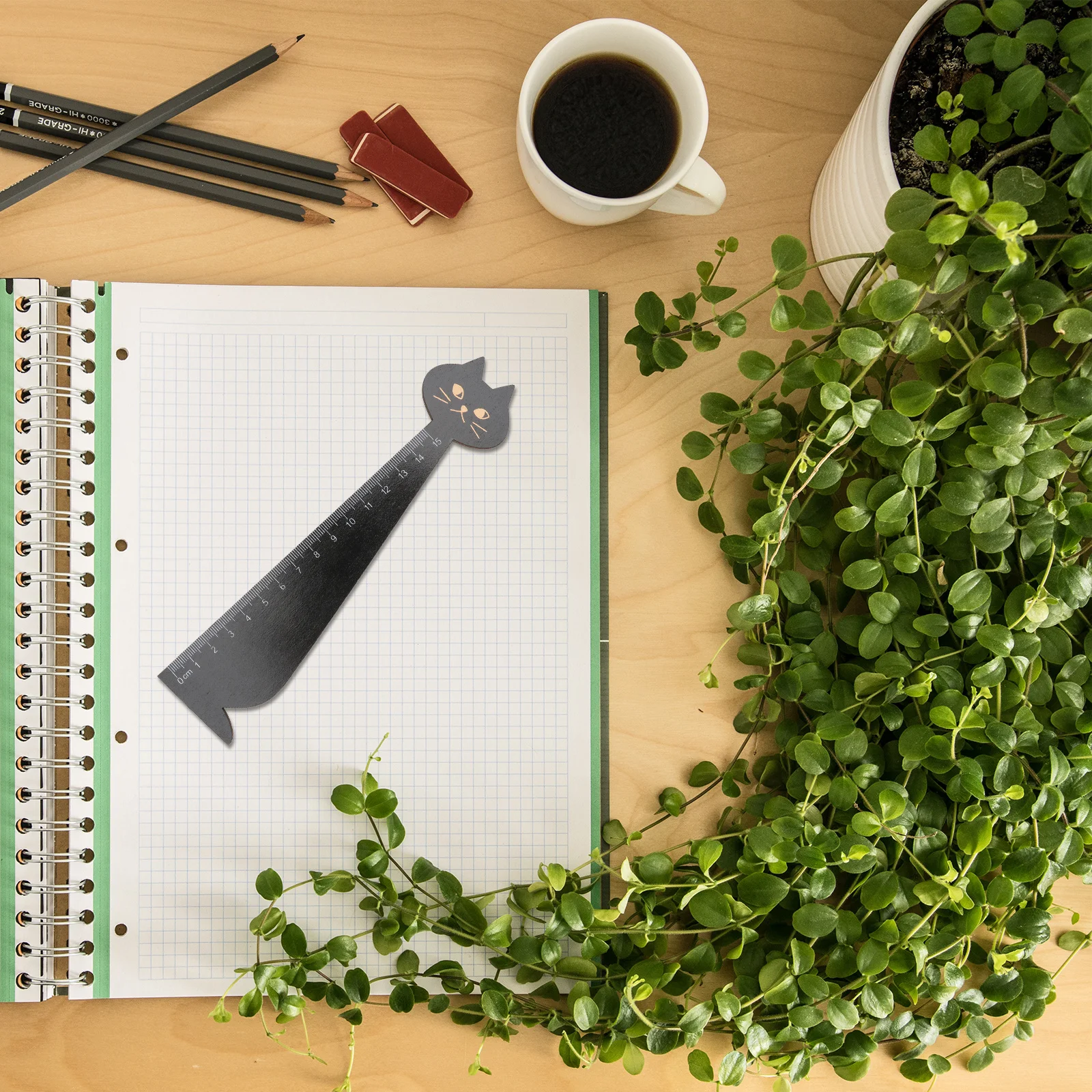 Линейка с рисунком кота - Фотография_5