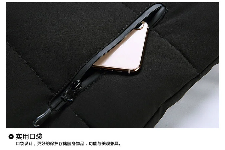 Зимняя мужская парка-пуховик с большим воротником - Фотография_6