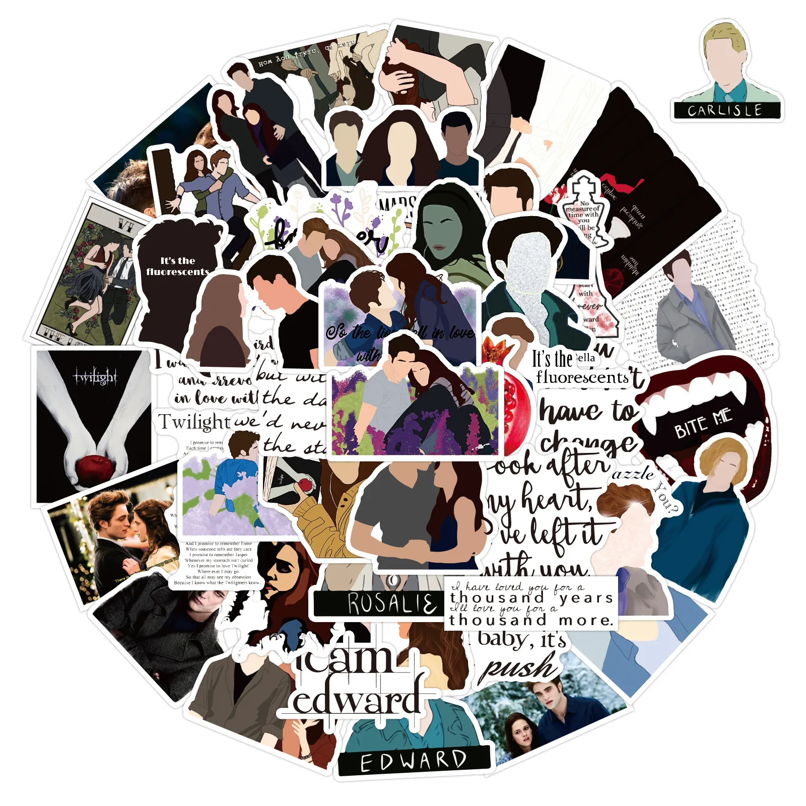 Новые креативные декоративные наклейки с граффити из фильма «сумерки» - Фотография_2