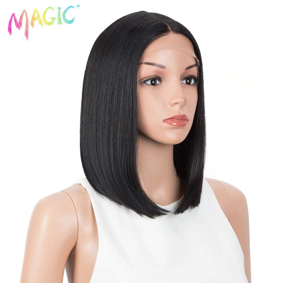 Волшебный синтетический парик спереди - Фотография_3