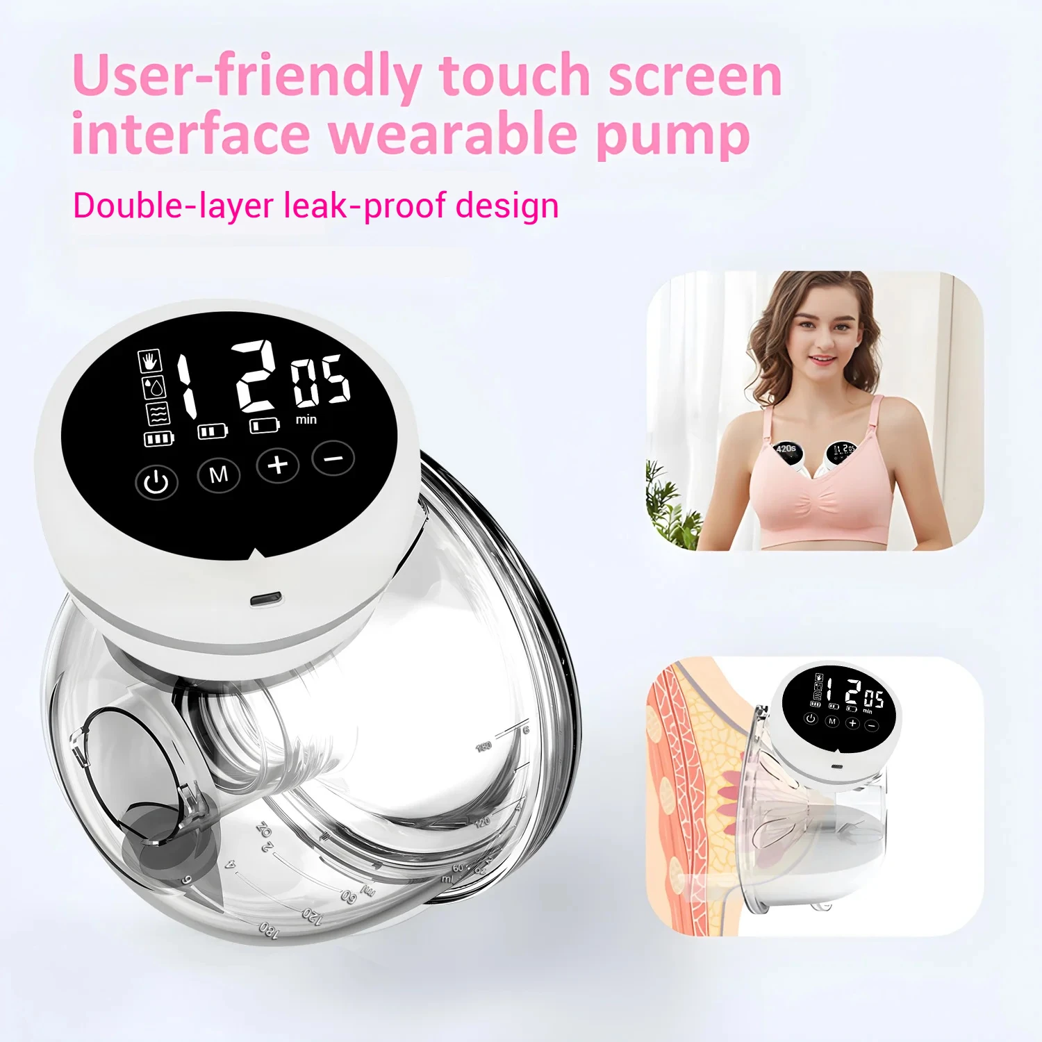 New wearable breast pump electric - Фотография_2