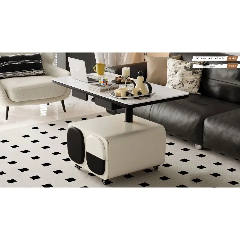 Выдвижной чайный передвижной чайный столик для гостиной - Фотография_2