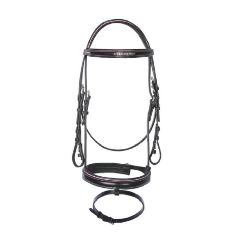 Кожаная уздечка для верховой езды для скачек - Фотография_2