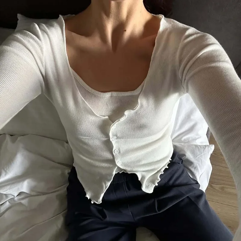 Tuularose женский вязаный топ 2025 - Фотография_2