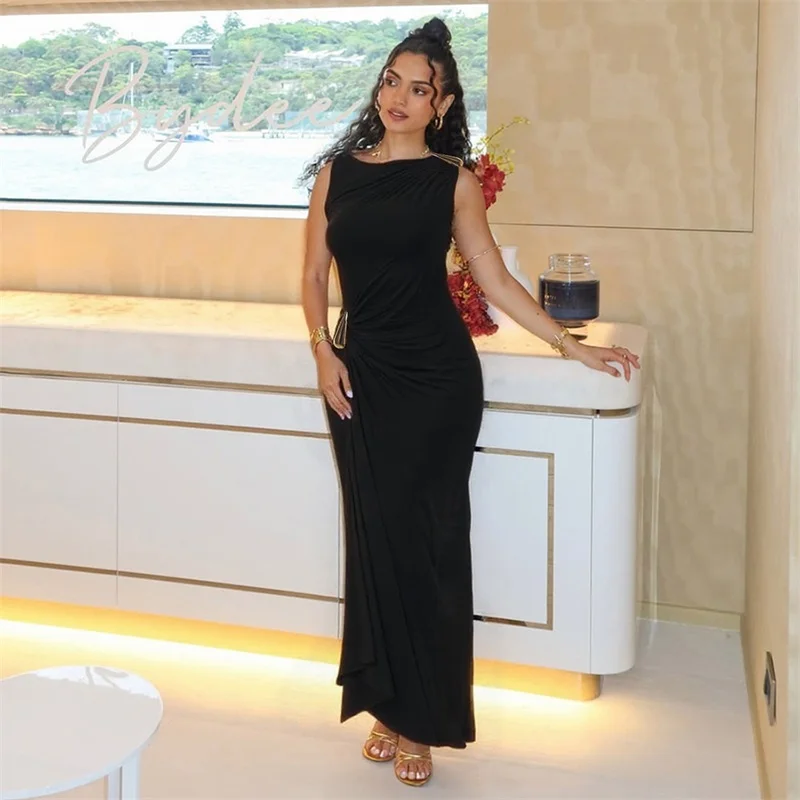 Модное коричневое женское платье для выпускного вечера - Фотография_5